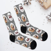 Funny Grey Custom 2 Pet Photo Paw Print