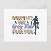 Funny Grey Hair Running Quote - Older Runner