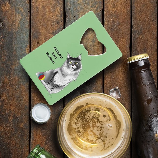 Funny Grey Maine Coon Cat Fixed  (Creator Uploaded)