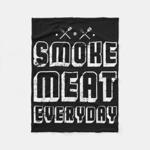 Funny Grill Bbq Chef Gift Idea Barbecue Fleece Blanket