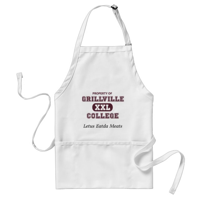 Funny Grill College Standard Apron (Front)