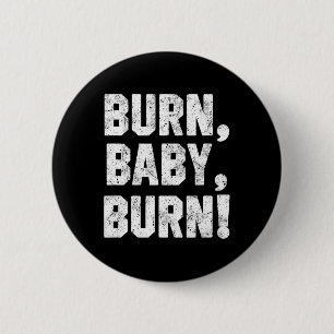 Funny Grill Shirt Burn 6 Cm Round Badge