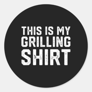 Funny Grilling Bbq Barbecue Smoking Meat Smoker Gr Classic Round Sticker