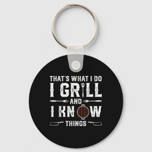 Funny Grilling Bbq Barbecue Smoking Meat Smoker Gr Key Ring
