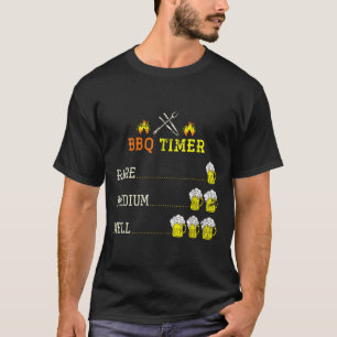 Funny Grilling Bbq Chef Beer Drinking Smoked Steak T-Shirt