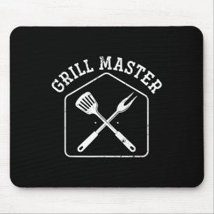Funny Grilling Bbq Chef Gift Steak Grill Master Ba Mouse Pad