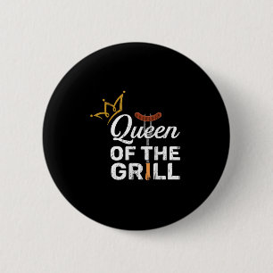 Funny Grilling Bbq Chef Women Gift Smoked Meat Bar 6 Cm Round Badge