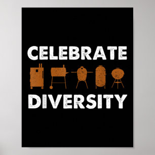 Funny Grilling Bbq Smoker Gift Men Women Celebrate Poster