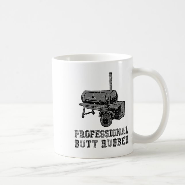 Funny Grilling, Bbq, Smoker , Professional Butt Ru Coffee Mug (Right)