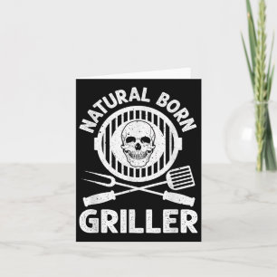 Funny Grilling Design For Men Women Bbq Grill Gril Card