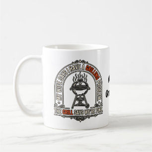 Funny Grilling Problem BBQ Humour Grill Master Gif Coffee Mug