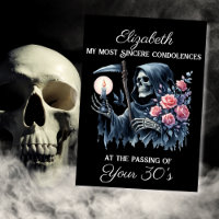 Funny Grim Reaper Death to My Youth 40th Birthday
