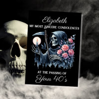 Funny Grim Reaper Death to My Youth 50th Birthday