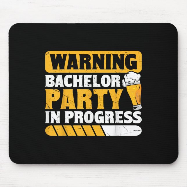 Funny Groom Wedding Bachelor Party _1  Mouse Pad (Front)