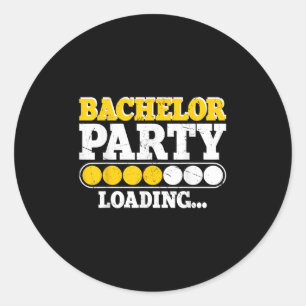Funny Groom Wedding Bachelor Party _2  Classic Round Sticker