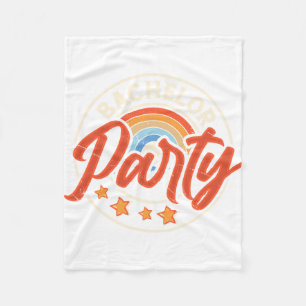 Funny Groom Wedding Bachelor Party Fleece Blanket