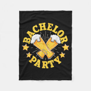 Funny Groom Wedding Bachelor Party Fleece Blanket