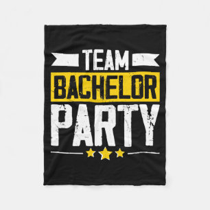 Funny groom wedding bachelor party long sleeve fleece blanket
