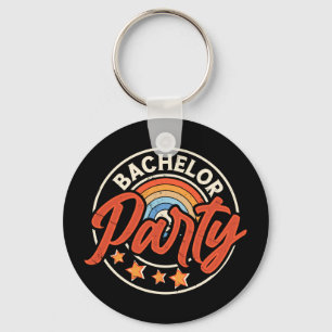 Funny groom wedding bachelor party long sleeve key ring