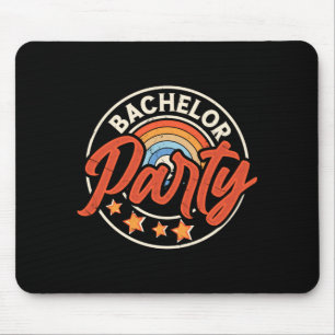 Funny groom wedding bachelor party long sleeve mouse pad