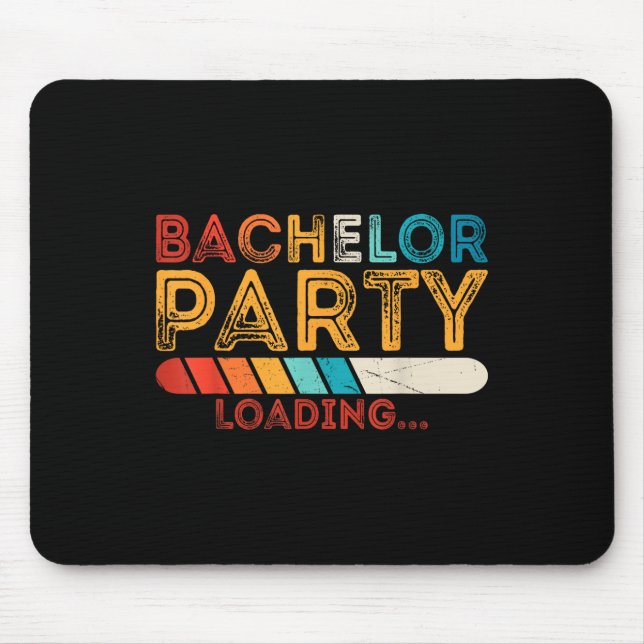 Funny Groom Wedding Bachelor Party  Mouse Pad (Front)