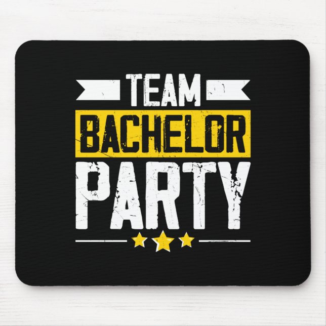 Funny Groom Wedding Bachelor Party Mouse Pad (Front)