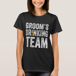 Funny groom's drinking team groomsmen bachelor T-Shirt