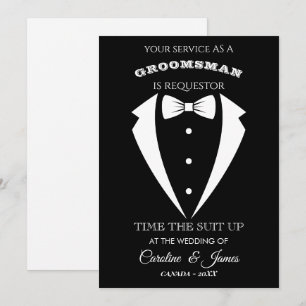 Funny Groomsman Invitation