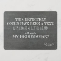 Funny GROOMSMAN