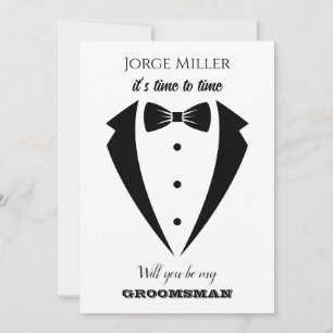 Funny Groomsman Invitation