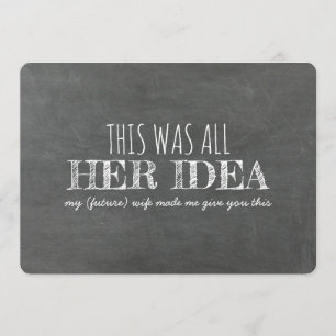 Funny Groomsman or Best Man Proposal Invitation