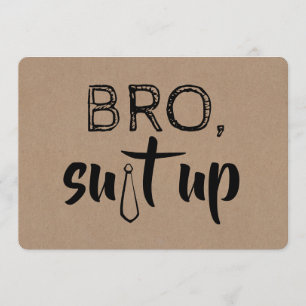 Funny Groomsman or Best Man Proposal Invitation