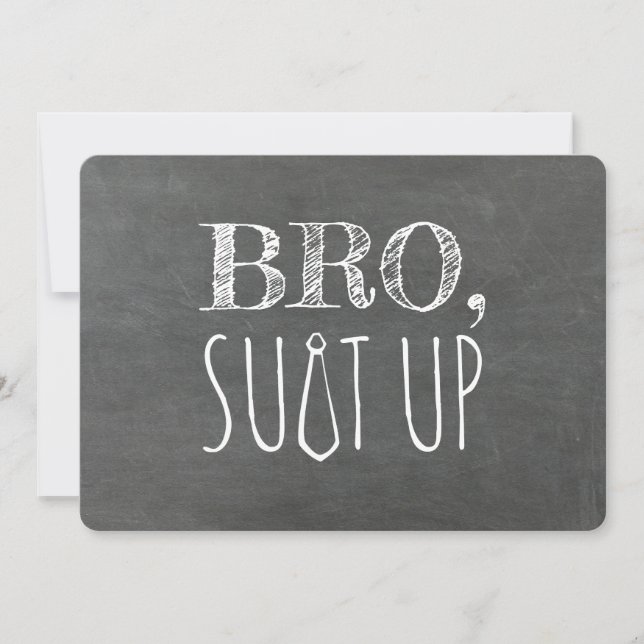 Funny Groomsman or Best Man Proposal Invitation (Front)