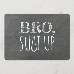 Funny Groomsman or Best Man Proposal Invitation