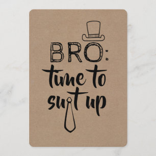 Funny Groomsman or Best Man Proposal Invitation
