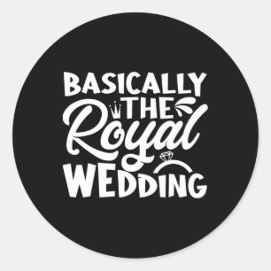 Funny Groomsmen And Bridesmaid - Wedding Officiant Classic Round Sticker