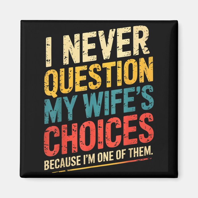 Funny Groovy Dad Joke Quote For Husband Fathers Da Magnet (Front)