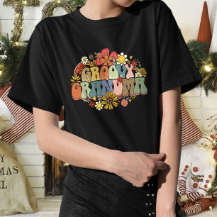 Funny Groovy Grandma T-Shirt For Women