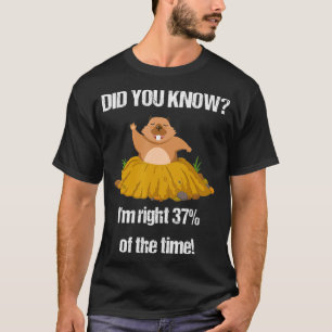 Funny Groundhog Day Gift Weatherman Statistics T-Shirt