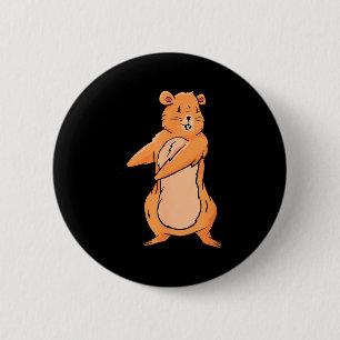 Funny Groundhog Floss Dance Cute Animal Crew Holid 6 Cm Round Badge