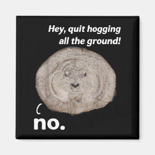 Funny Groundhog Joke Groundhog Day Woodchuck Quote Magnet