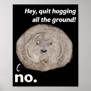 Funny Groundhog Joke Groundhog Day Woodchuck Quote Poster
