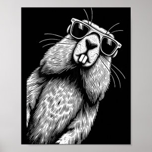 Funny Groundhog Lover Woodchuck Groundhog Day  Poster
