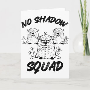 Funny Groundhog Squad Happy Groundhog Day 2026 Card
