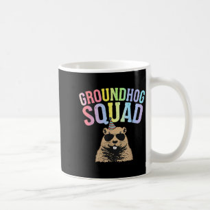 Funny Groundhog Squad Happy Groundhog Day Men Wome Coffee Mug