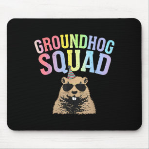 Funny Groundhog Squad Happy Groundhog Day Men Wome Mouse Pad