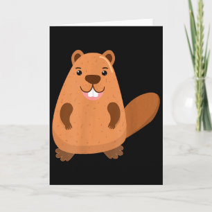 Funny Groundhogs Marmots Ground Squirrel Groundhog Card