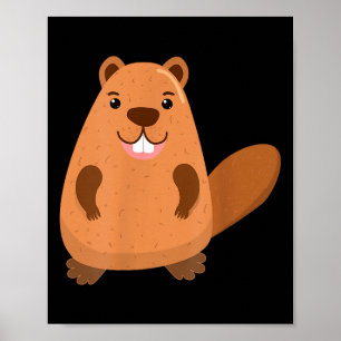 Funny Groundhogs Marmots Ground Squirrel Groundhog Poster