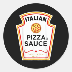Funny Group Condiments Halloween Costume Italian Classic Round Sticker
