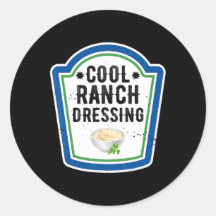 Funny Group Halloween Costume Ranch Dressing Group Classic Round Sticker